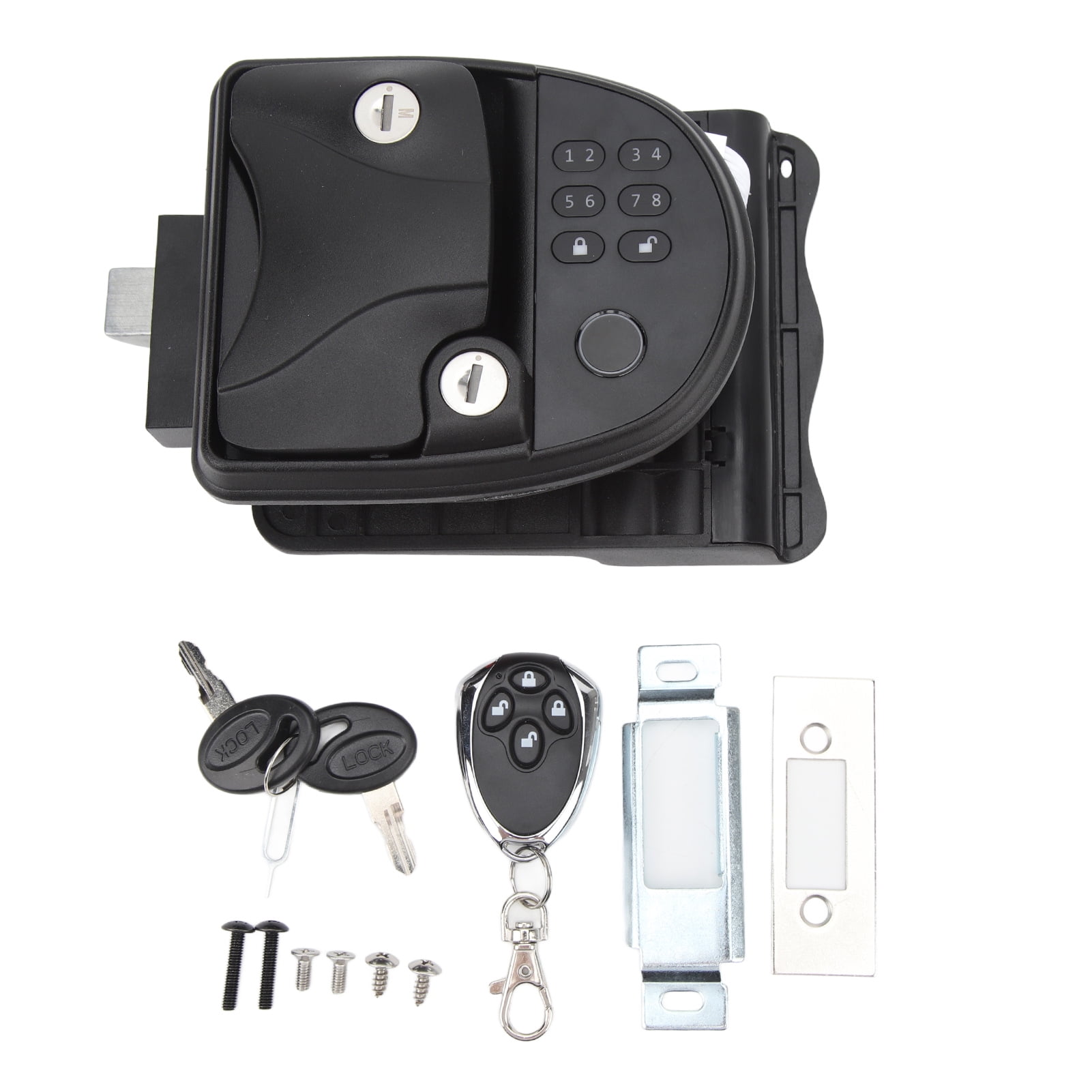 RV Keyless Entry Keypad Remote Control Door Digital Lock Latch Handle