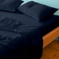 thumbnail image 1 of 4 Pcs RV King Mattress Sheets 72 Inch x 80 Inch,400 TC 100% Cotton Navy Blue Solid RV Sheets,Fit Upto 12-15" Deep Mattress, 1 of 6