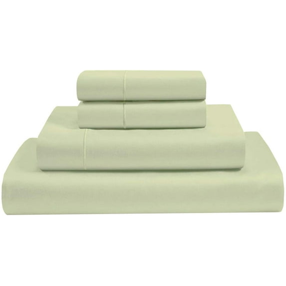 RV King Sheets Cotton - Giza Cotton Bed Sheet Set - 4 Pieces Cotton RV Sheets 10"-15" Deep - 400 Thread Count 100% Giza Cotton Sheets for Campers -RV King: 72"x75" (Sage)