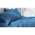 thumbnail image 1 of RV King Size Giza Cotton Sheet Set Solid - 4 Piece - Hotel Luxury Bed Sheets- 27" Deep Pockets Easy Fit - Breathable & Cooling Sheets ( Mediterranean Blue ), 1 of 6