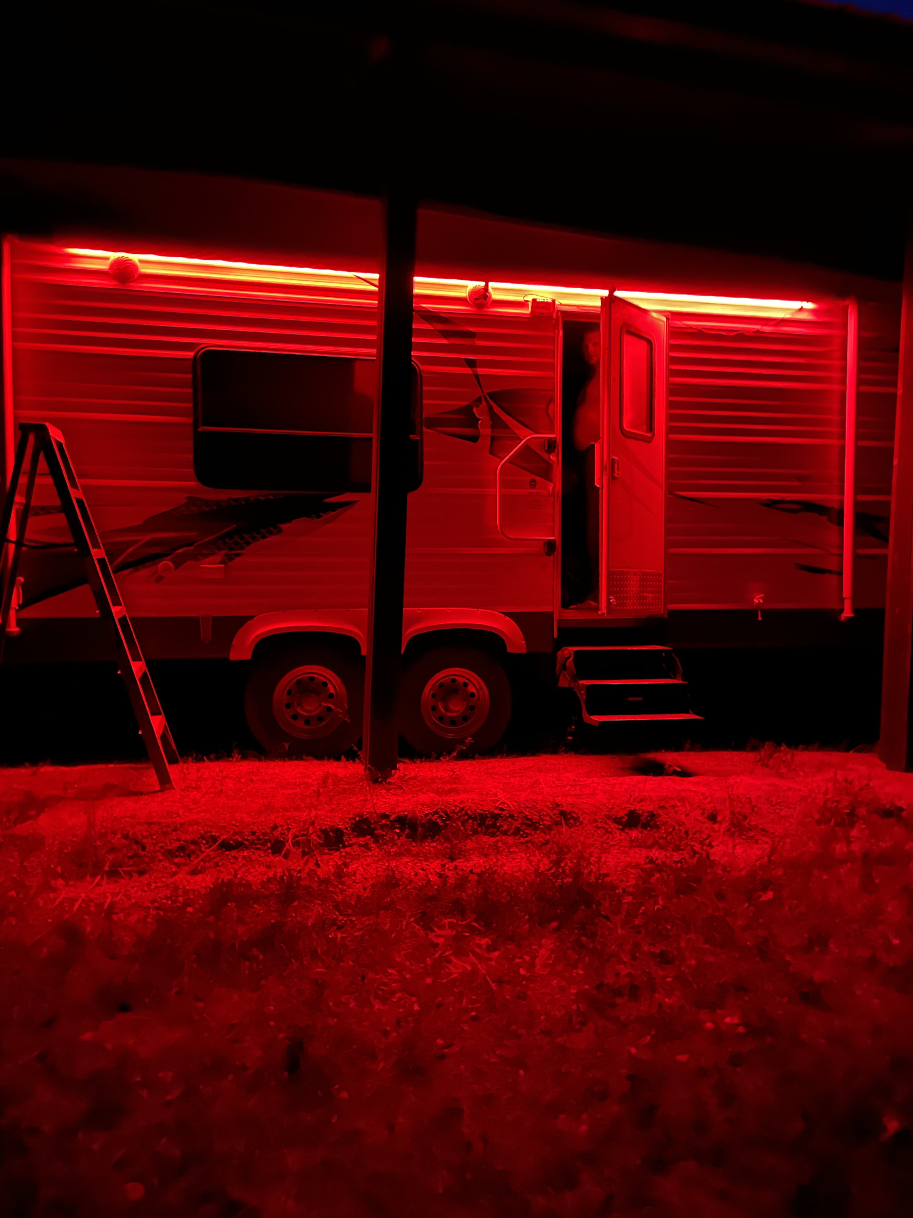 RV LED Camper Awning Lights, 12V, 16.4FT/5M, Dimmable, Remote Control