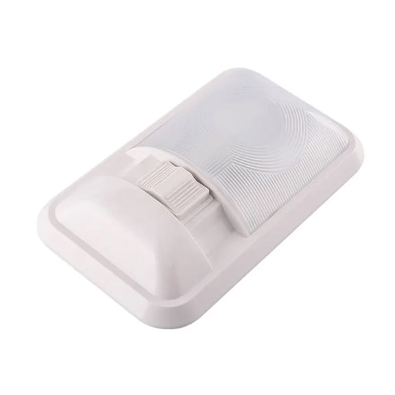 RV LED Ceiling Double Dome Light Fixture with ON/OFF Switch Interior Lighting for Car/RV/Trailer/Camper/Boat 12V Natural White ,Lasting Durability