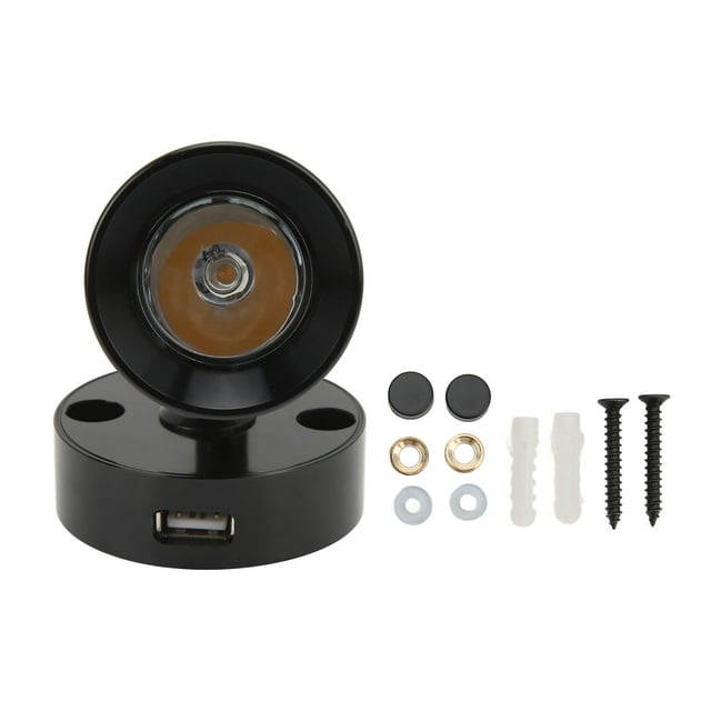 RV LED Reading Light Press Dimming Switch USB Port Wall Mount Car