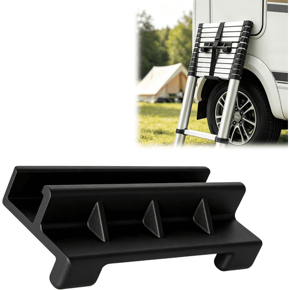 RV Ladder Bracket Compatible with Lippert On-The-Go Ladder System, Ladder Rung Mount Clip, RV Ladder Accessory Holder, Snap Fit Ladder Attachment Bracket
