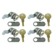 RV Leisure CW 7/8" Standard Key Compartment Door Cam Locks-4 pack