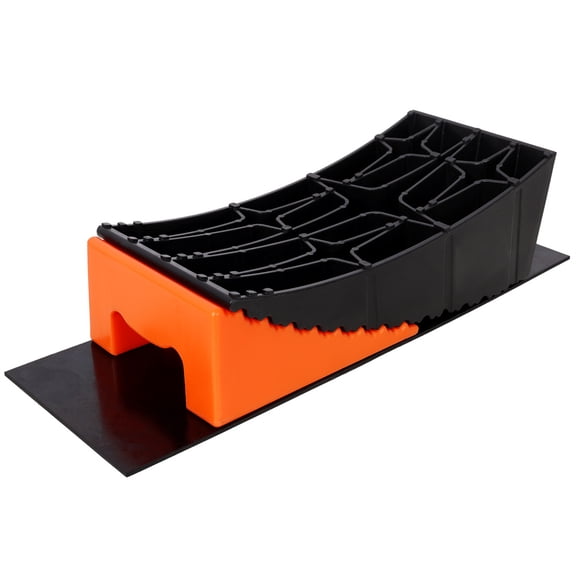 RV Leveling Blocks Kit - 8-Piece Curved RV Wheel Levelers with Chocks, Rubber Mats & Storage Bag, Camper Stabilizer Leveling System for Travel Trailer, Motorhome, Camper