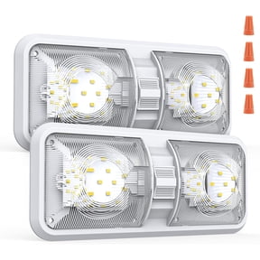 RV Lights Interior, 12 Volt Led Lights 1000LM, Camper Lights 8W, RV Led Lights Interior Fixtures 12V, RV Ceiling Dome Light with Switch for RV/Camper/Trailer/Boat/Car