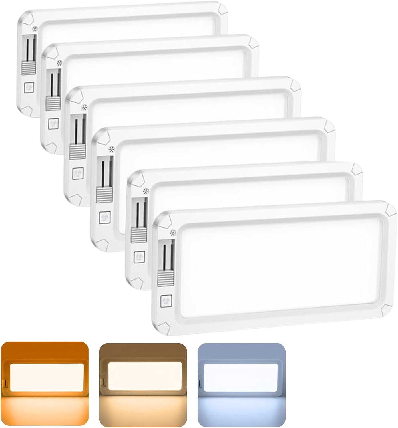 RV Lights Interior, 3 Color Dimmable LED RV Lights Fixtures 12V Camper