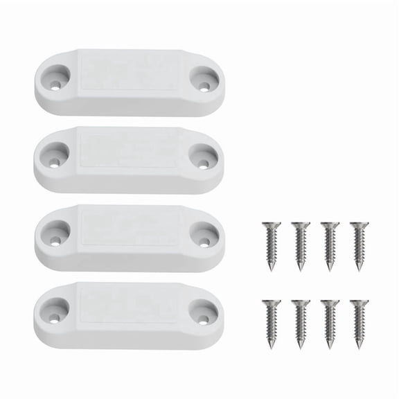 RV Magnetic Baggage Door Catch, RV Magnetic Door Holder to Keep Door Open, RV Storage Door Latch for RV, Trailer White