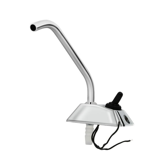 RV Marine Kitchen Sink 12V Faucet Tap Spout Single Hole Water Electric Faucet Tap Camper Caravan Full 360 Degree Rotation Taps ,RV Universal Fit