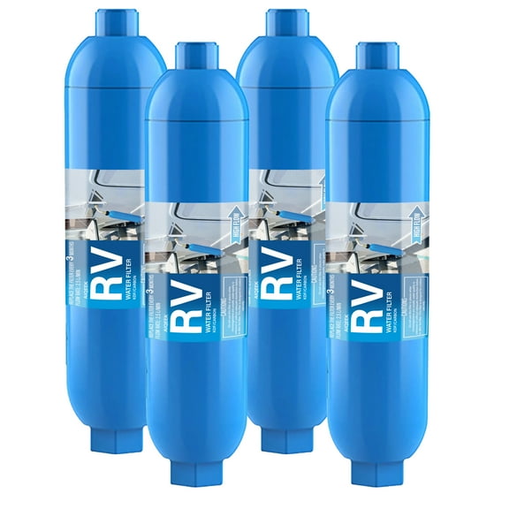 RV Inline Marine Water Filter, Reduces Chlorine, Bad Taste&Odor for RVs,NSF Certified