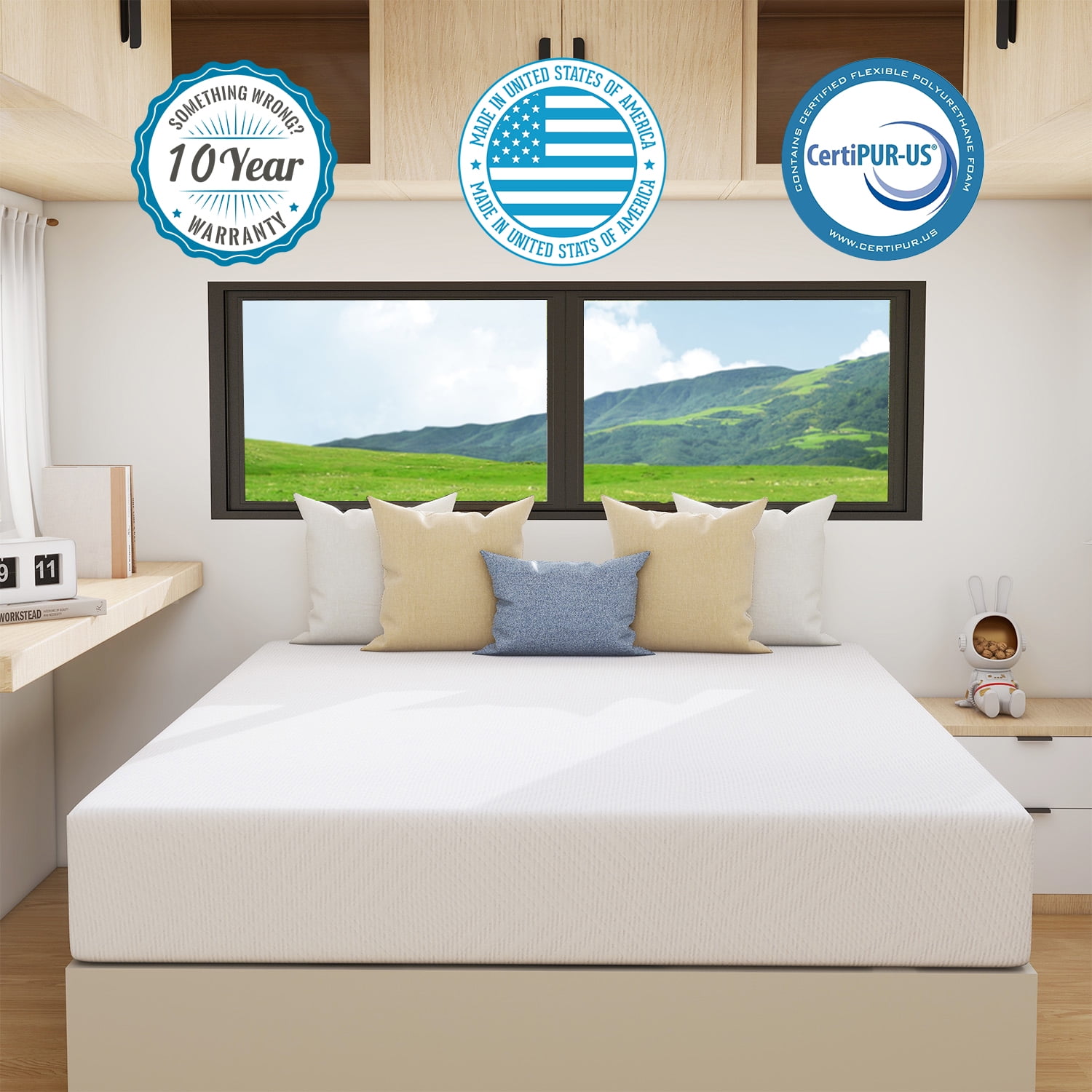 Camper queen memory foam mattress cheap