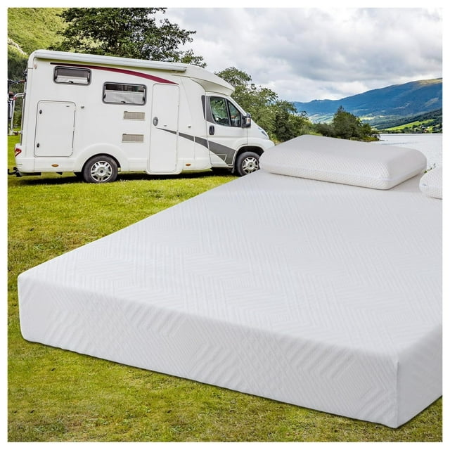 RV Mattress, 8/10 inch King Size Cooling Gel Memory Foam Mattress in A