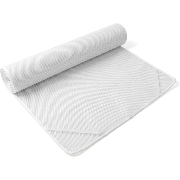 RV Mattress Underlay- 3D Mesh Breathable & Washable Airflow Vent Layer Mattress Support Pad with Straps for Camper, Marine, Boat