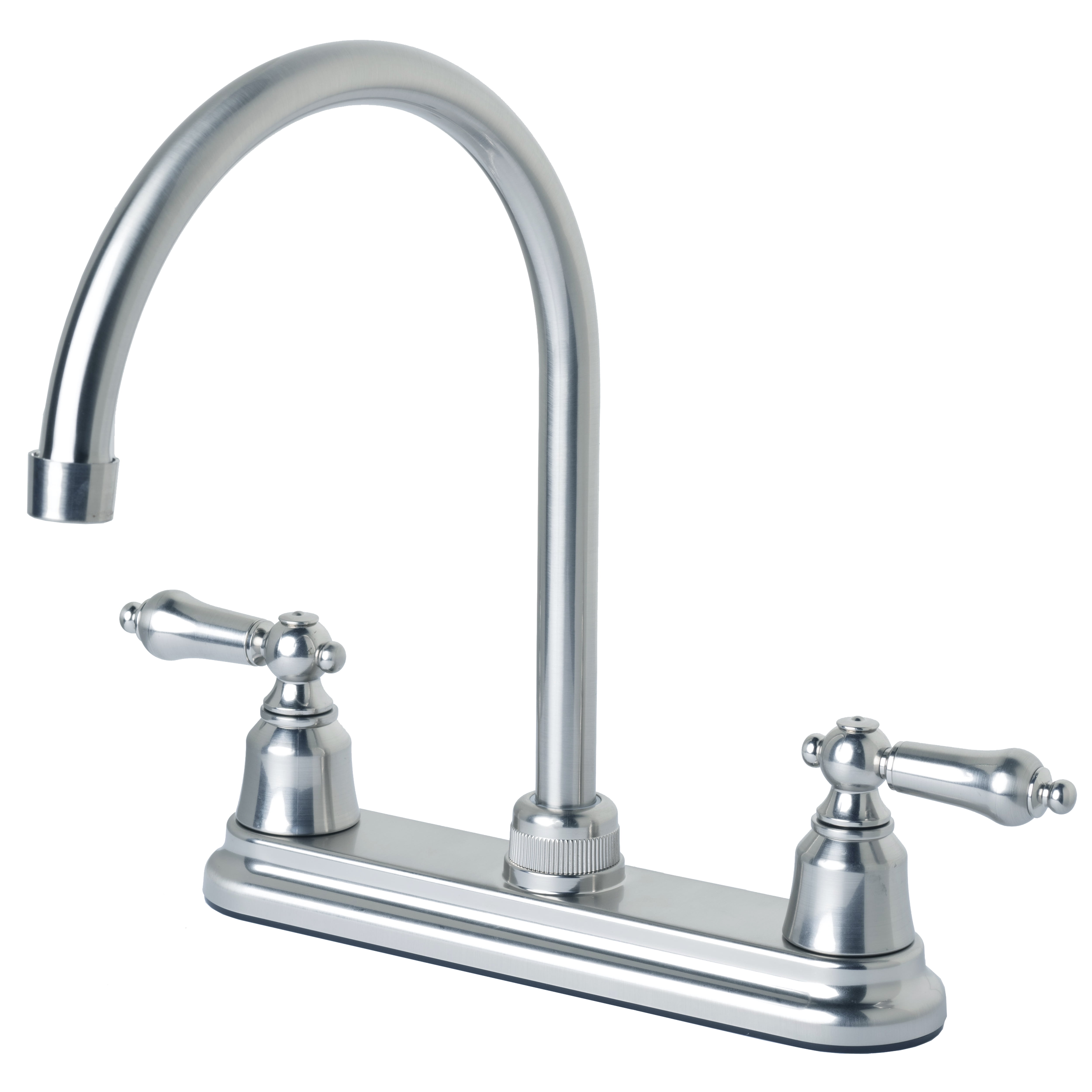 RV/Mobile Home Single Handle High Arc Kitchen Faucet Stainless Steel