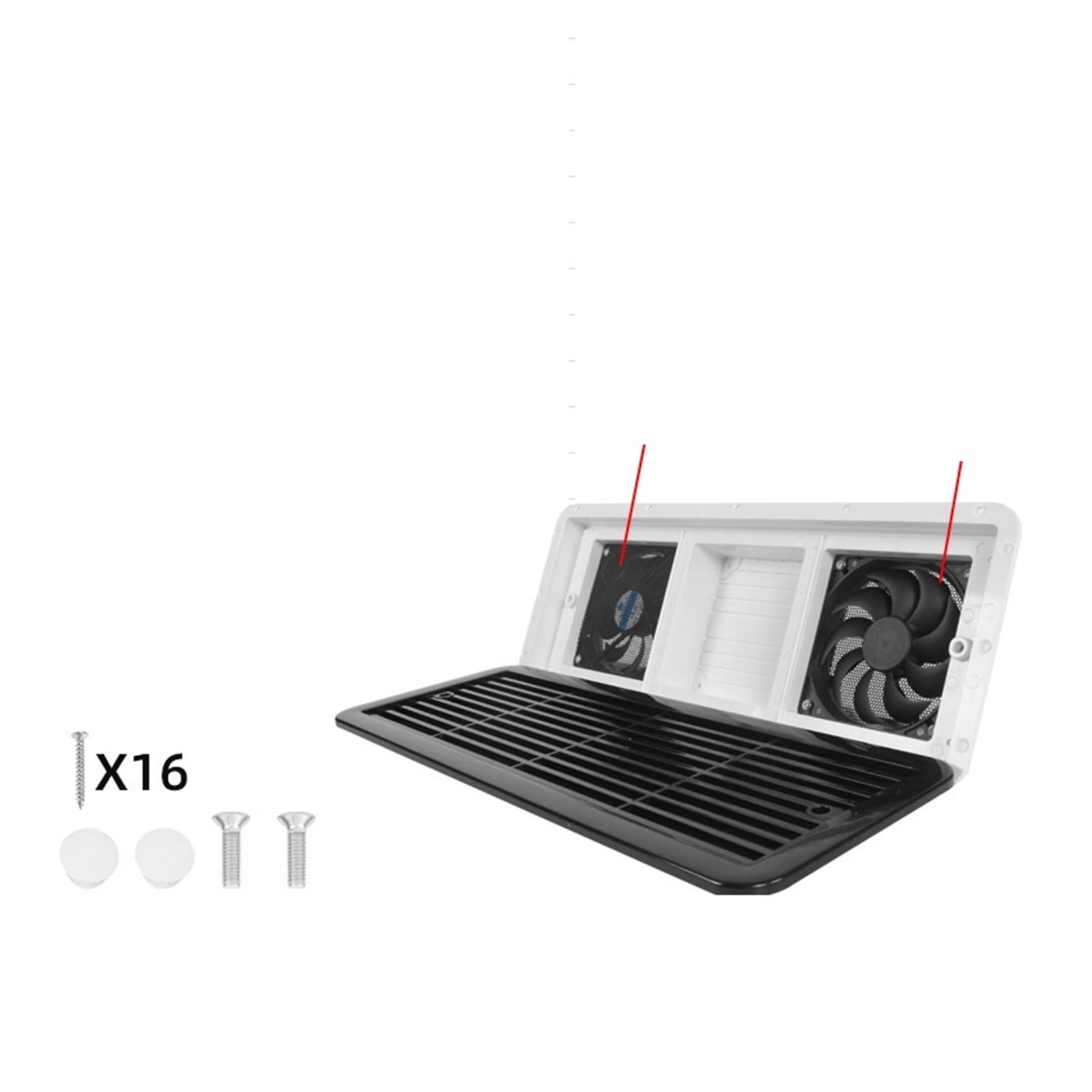 Side Fan RV Modification Accessories Ventilation Fan Trailer Side Mounted Air ...