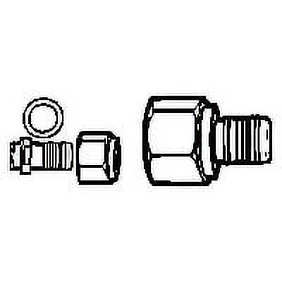 RV Motorhome Fresh Water Plumbing Female Swivel, 1/2 Barb X 1/2 FPT