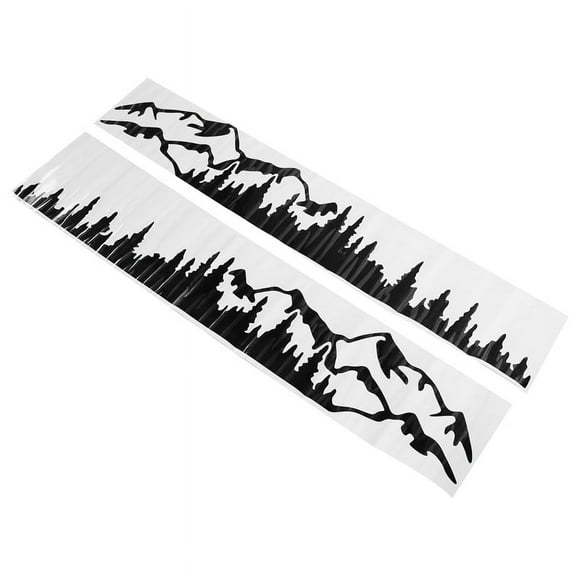 RV Motorhome Side Body Window Bumper Sticker Large Mountain Tree Decal Sticker Decoration for Car RV Truck