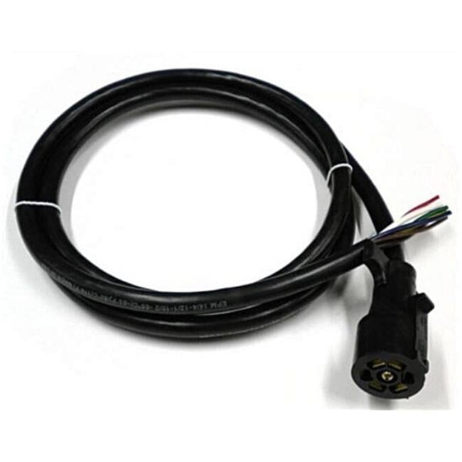 RV Pigtails  16 ft. 41016 7-Way Heavy-Duty Trailer Cable, Black