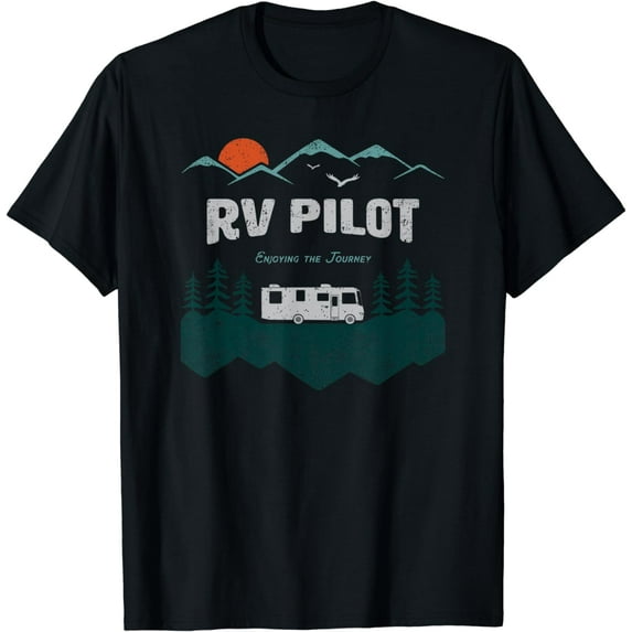 RV Pilot Camping Shirt Motorhome Travel Vacation Gift