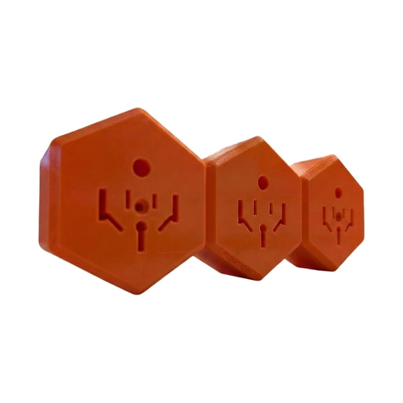 RV Plug Wall Mount Holder 3 Slot Hexagon Storage Rack For 50A 30A 15A Adapters Durable PETG Organizer 8.9 Inches