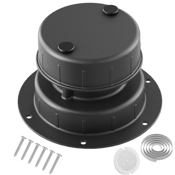RV Plumbing Vent Cap with Screen - Aluminum Camping Sewer Roof Top Cover Replacement Fit for 1Inch to 2-3/8Inch OD Pipe
