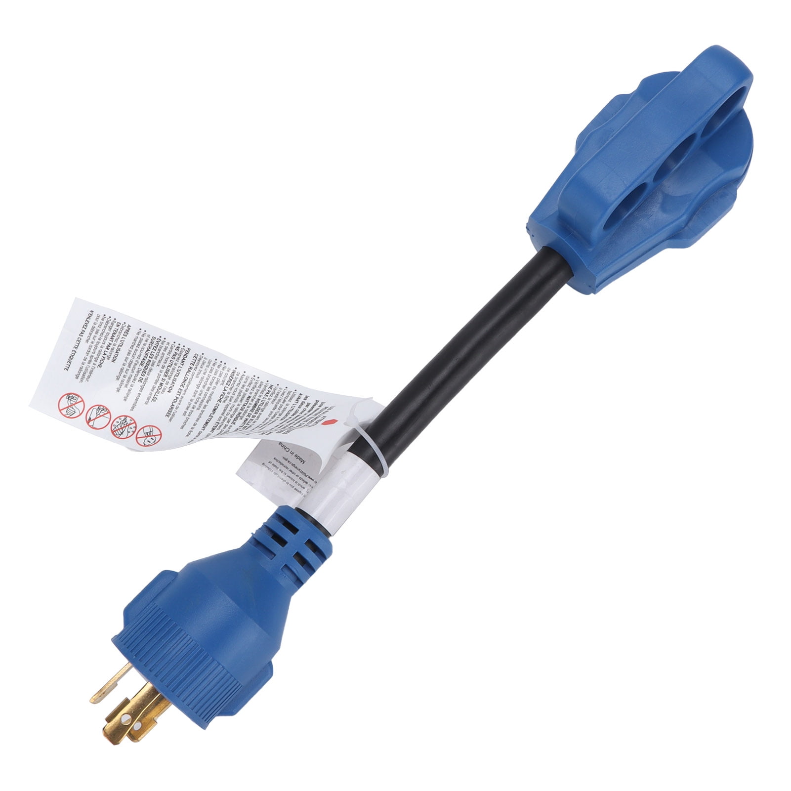 RV Power Adapter Conversion Cable 30A to 50A 4 Core 125V 10/3 AWG for