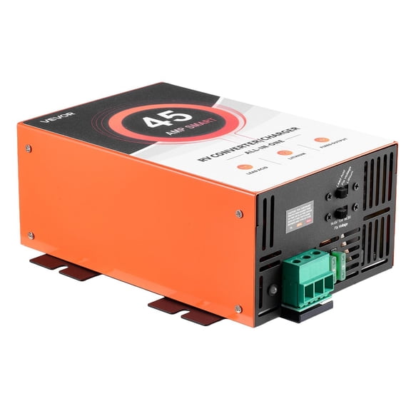 RV Power Converter, 45 Amp, 110V AC to 12V DC RV Converter Battery Charger