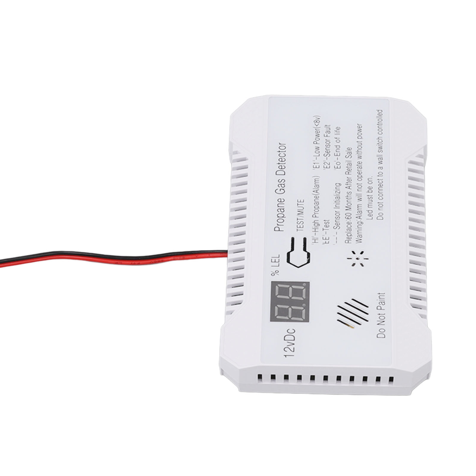 RV Propane Gas Detector 85dB Loudly Sound Alarms RV Propane Alarm with