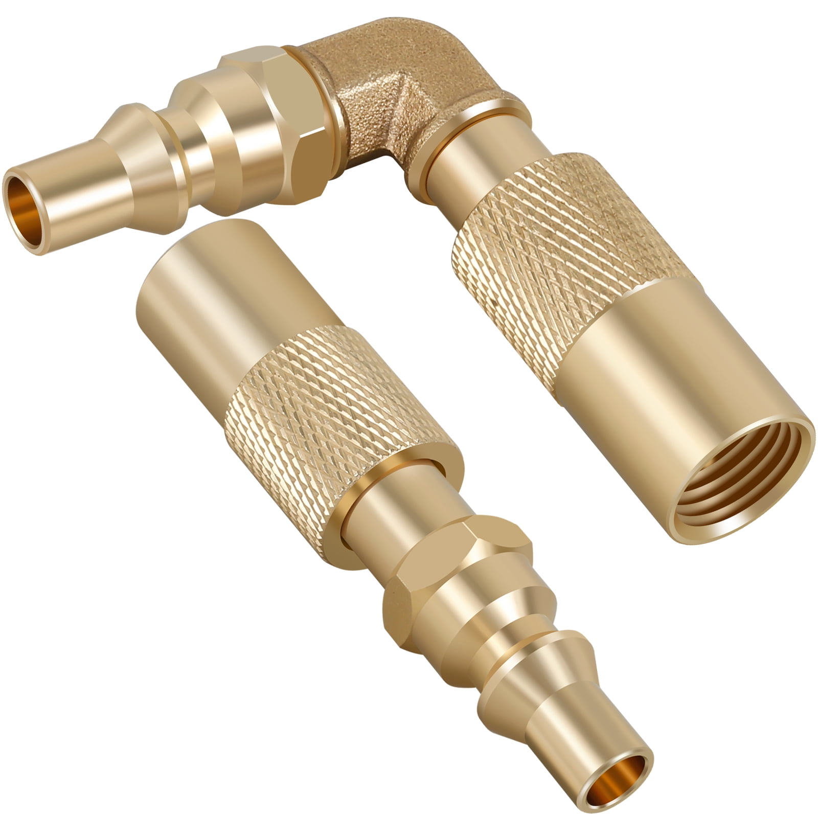 RV Quick Connect Adapter Conversion Fitting Brass 90° Elbow Propane Gas