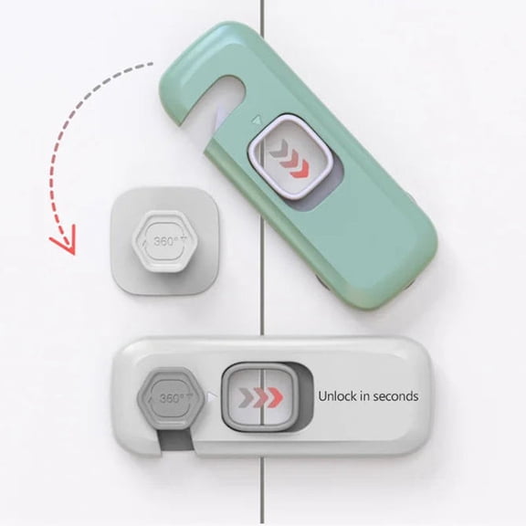 RV Refrigerator Door Latch,Freezer Lock,Fridge Lock,Safety Refrigerator Lock Buckle Hand Clamp Drawer Door Lock Sliding Safety Lock Cabinet.(White)