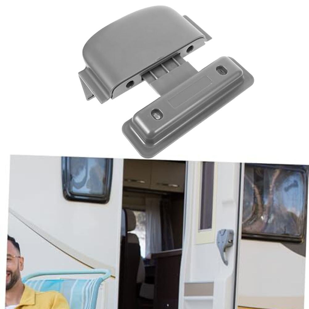 RV Refrigerator Safety Lock Refrigerator Lock Kitchen Refrigerator Lock Gray ABS