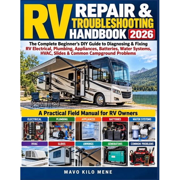 RV Repair & Troubleshooting Handbook 2026: The Complete Beginner's DIY Guide to Diagnosing & Fixing RV Electrical, Plumb, (Paperback)