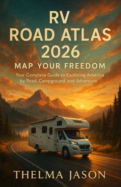 RV Road Atlas 2026: The Essential Pocket Guide to America's Scenic Highways, Campgrounds, and RV Adventures, (Paperback)