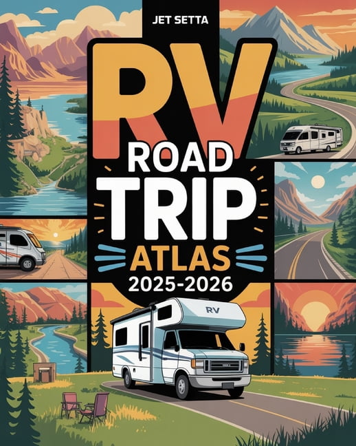 RV Road Trip Atlas 2025-2026: Explore National Parks, Hidden Gems, and Cross-Country RV Adventures with Scenic Routes, C, (Paperback)