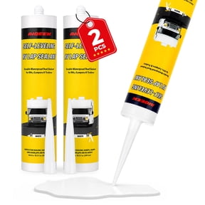 2 Packs RV Roof Sealant, Self Leveling Lap Sealant White for RV Caulking for Roof, Repair, UV resistant & Waterproof, 10.5 fl oz