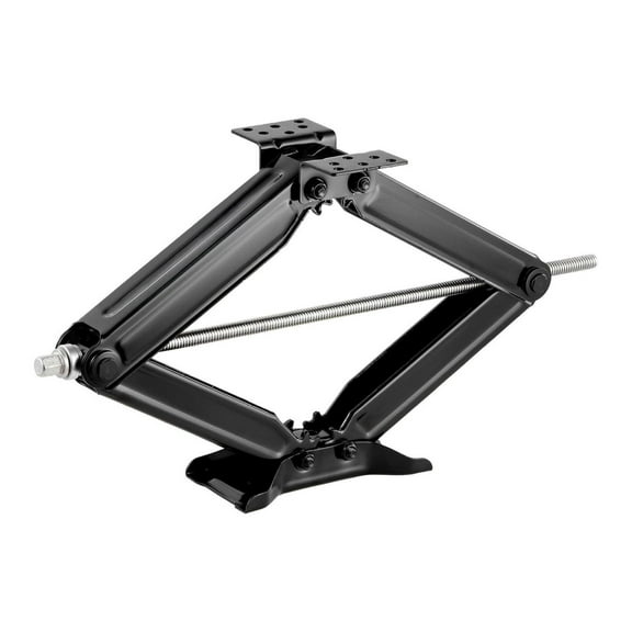 RV Scissor Jacks 5000 lbs, 4-23.4" Leveling Stabilizer Jacks (Set of 4), Heavy Duty Crank Handle & Bubble Level Included, RV Trailer Stabilizer