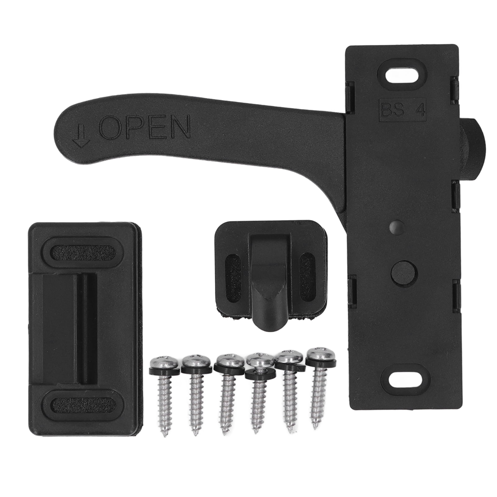 RV Screen Door Latch Kit Right Hand Zinc Alloy Handle for Trailer and Camper