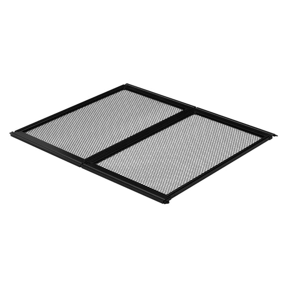 RV Screen Door Protector, 22.5 x 20 inch Door Grille, Easy to Install and Disassemble, Reinforced Breathable Protective Mesh, Aluminum Alloy Camper RV Entry Protector for Pet Protection, Black