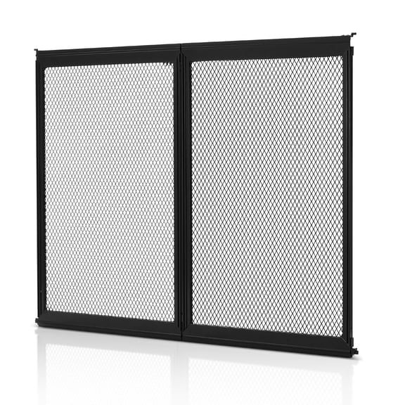 RV Screen Door Protector 24.5x20 Inch Aluminum Alloy Pet Protective Mesh Easy Install Disassemble Black