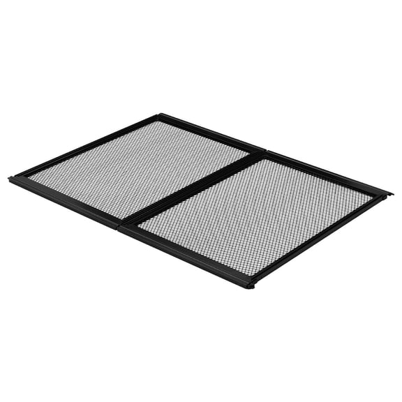 RV Screen Door Protector, 26.5 x 20 inch Door Grille, Easy to Install and Disassemble, Reinforced Breathable Protective Mesh, Aluminum Alloy Camper RV Entry Protector for Pet Protection, Black