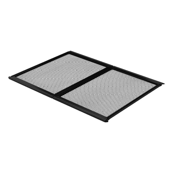 RV Screen Door Protector 26.5x20 inch, Aluminum Alloy RV Entry Guard for Pets, Breathable Mesh RV Door Grille, Easy Install for Camper & Travel Trailer - Black