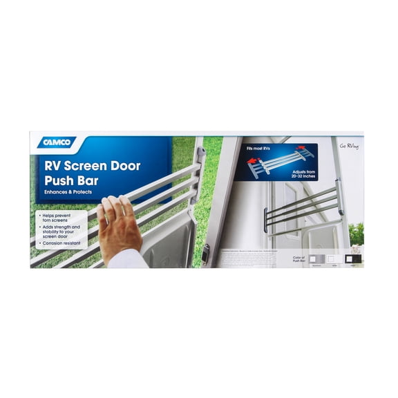 RV Screen Door Push Bar White (E/F)