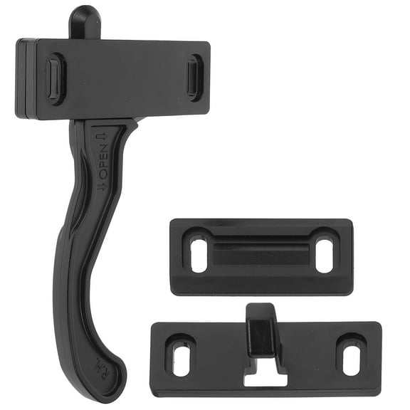 RV Screen Lock Door Knobs Rv Screen Lock Refit High Strength Alloy Plastic Black 12.00X7.50X1.00CM