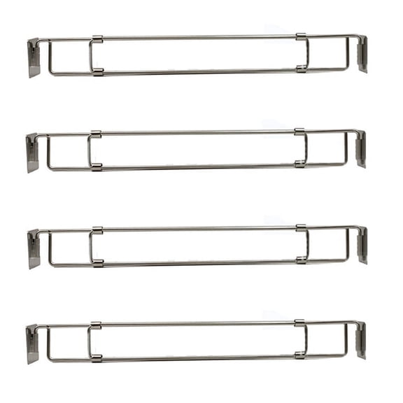 RV Secure Adjustable Bars, Stainless Steel Rods, Food&Drink Stabilizers for RV Refrigerator (4 Pack)