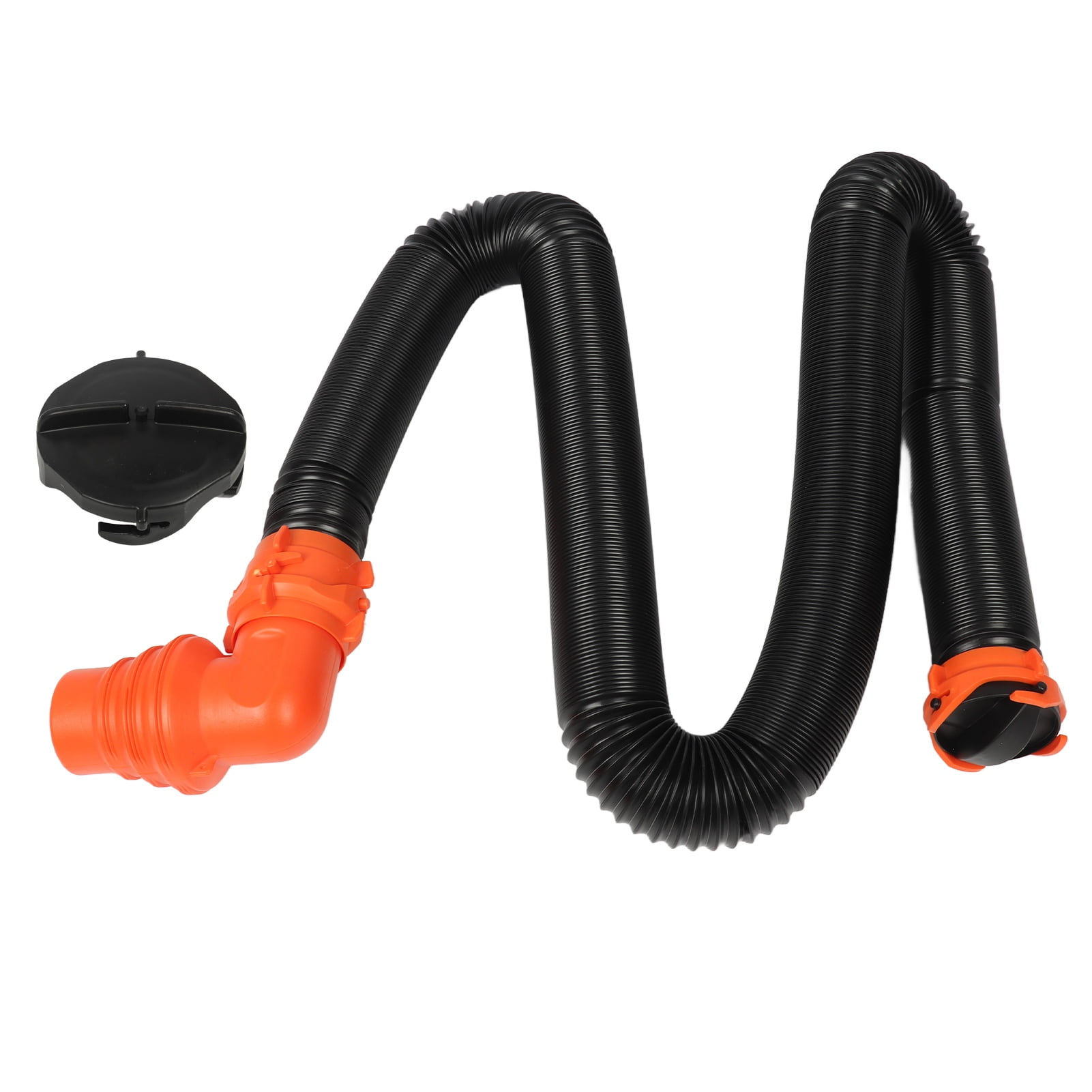 RV Sewer Hose Extension Kit PP 90° Swivel Fitting Wear Resistance for