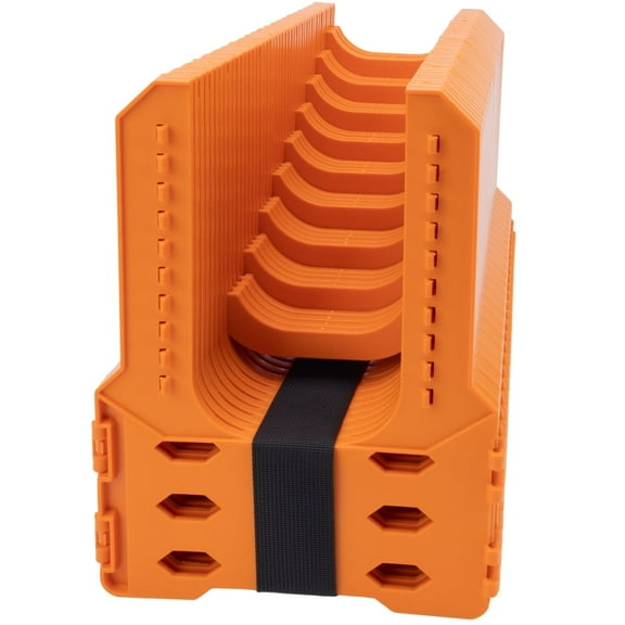 RV Sewer Hose Support, 20FT Adjustable RV Hose Support Holder Camper Sewer Hose Support for Fast & Secure Dumping with carrying Strap, Orange