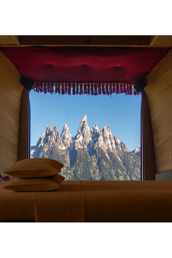RV-Sheets (48" X 75") Three Quarter Sheet Set 300 Thread-Count 100% Egyptian Bedsheet Motorhomes, RV, Camper, Boat, Soft-Luxury-Breathable 15-Inch Deep Pockets 4-Piece - Chocolate Solid