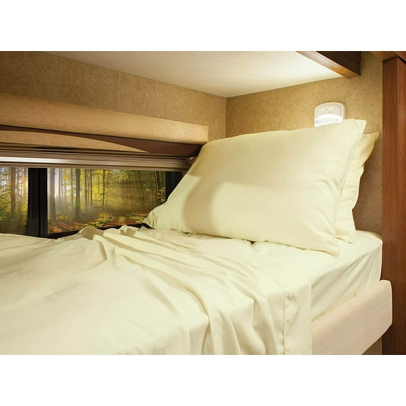 RV Short Queen 60" X 75" Sheet Set 400 Thread-Count 100% Egyptian Cotton 10-Inch Deep Pockets - Made for RV - Ivory Color