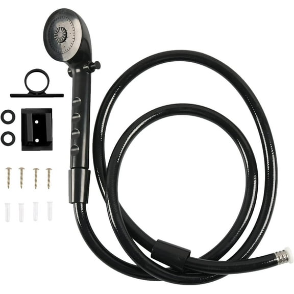 RV Shower Faucet & RV Shower Head & Hose High Pressure Water Saving RV Shower Kits Replacement for Travel RV, Camper, Van, Travel Trailer, Motorhome, Boat, White